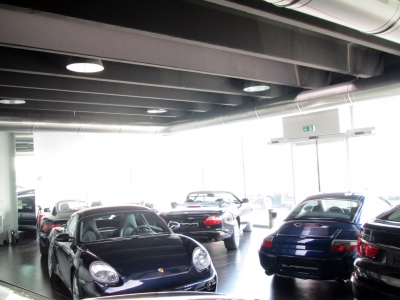 Impianto illuminazione concessionaria Supercar a Cittadella